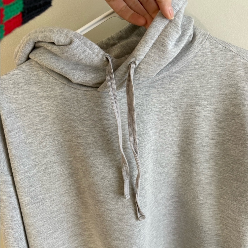 Quince SuperSoft Fleece Pullover Sweatshirt - Heather Grey - Size Medium - Picture 7 of 13